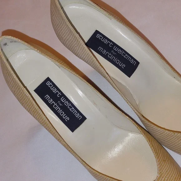 Vintage Stuart Weitzman Cream Colored Stiletto Heels - Picture 7 of 10